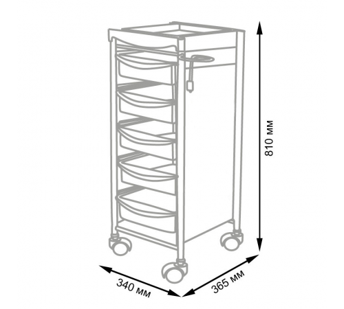 Тележка парикмахерская М-04