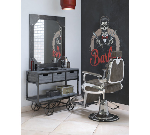 Кресло мужское барбер Оксфорд