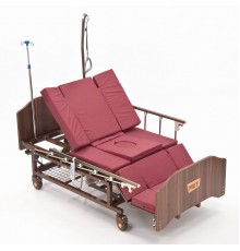 MET EVA Кровать функциональная медицинская электрическая с полным переворотом, с туалетом, с "ушками"