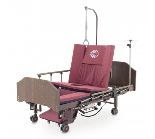Кровать электрическая YG-3 (МЕ-5228Н-13) ЛДСП Венге с боковым переворачиванием, туалетным устройством и функцией «кардиокресло»