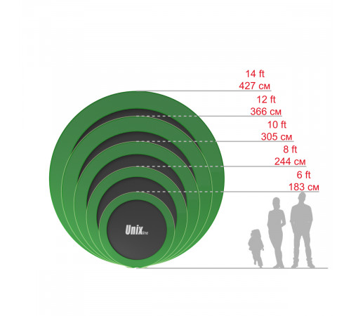 Батут UNIX Line Classic 14 ft (outside)