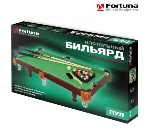 Бильярдный стол Fortuna Пул 3фт с комплектом аксессуаров
