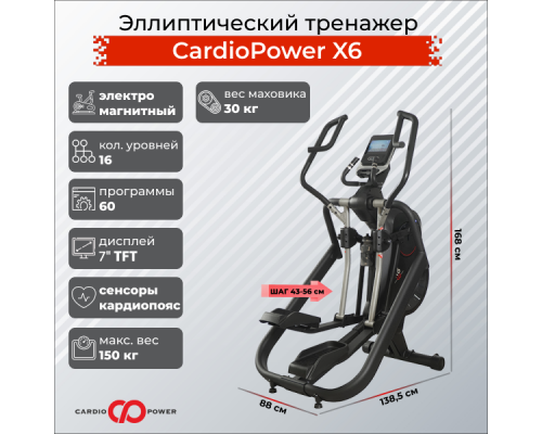 Эллиптический тренажер CardioPower X6