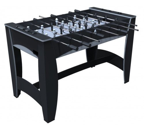 Игровой стол - футбол "Hit" (122x63.5x78.7 см, черно-серебристый)