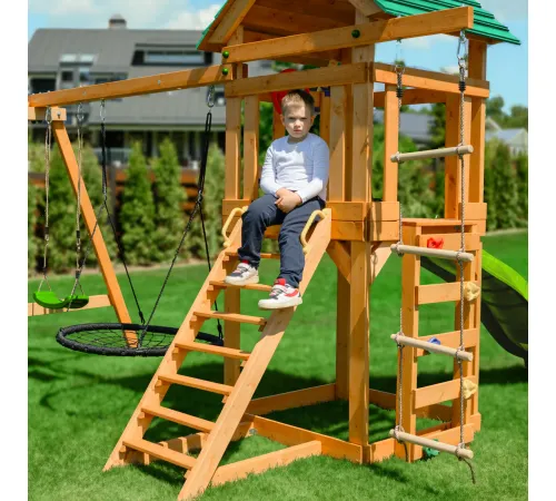 Детский игровой комплекс UNIX Kids (6 in 1) Light Green
