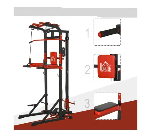 Турник-брусья, тяга сверху DFC HOMEGYM HOMCOM