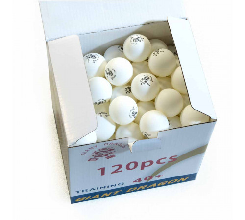 Мячи Dragon Training Silver 1* New (120 шт, бел.) в коробке