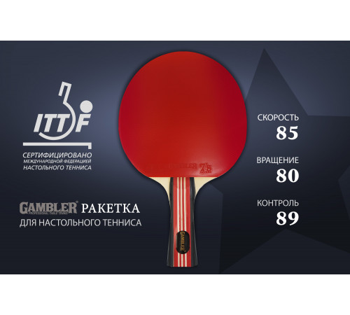 Ракетка Gambler 2 STAR (коническая)