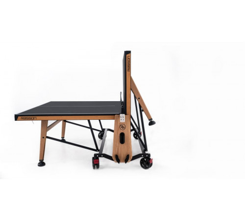Теннисный стол складной для помещений "RASSON PREMIUM T01 Indoor" (274 х 152,5 х 76 см, натуральный дуб) с сеткой