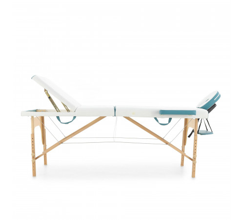 Массажный стол складной деревянный  JF-AY01 3-х секционный (светлая рама)