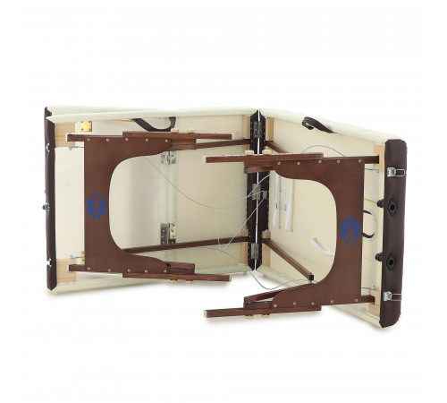 Массажный стол складной деревянный  JF-AY01 3-х секционный (темная рама)