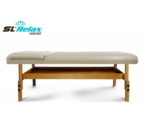 Массажный стол Relax Comfort бежевая кожа