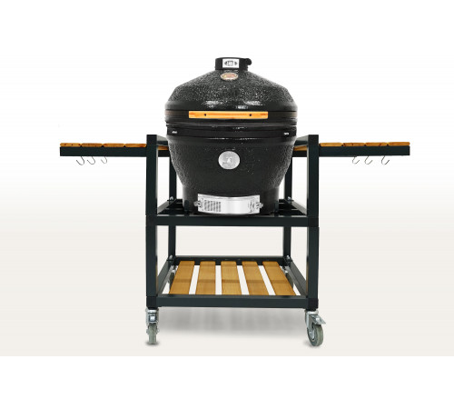 Керамический гриль-барбекю 24 дюйма CFG CHEF (черный) (61 см)