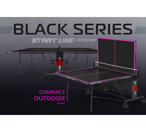 Теннисный стол Compact-2 LX Всепогодный Black