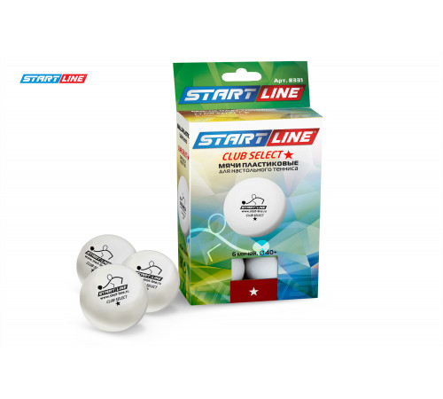 Мячи Start line Club Select 1* New (6 шт, бел.)