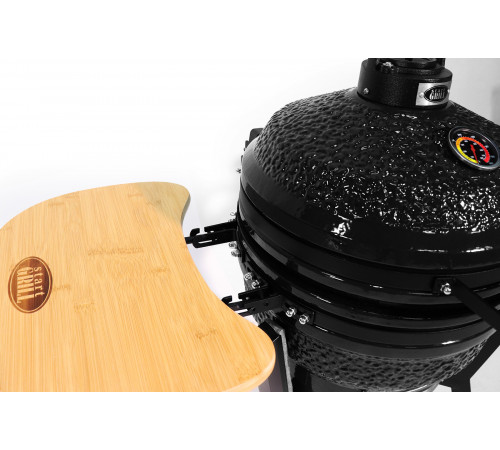 Керамический гриль-барбекю 16 дюймов (черный) (39,8 см)